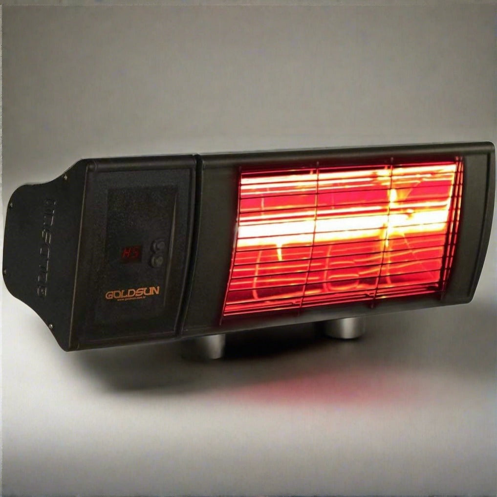 GoldSun 2000 Watt 230-V Halogen Wall Mounted Indoor/Outdoor Patio Heater
