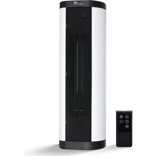 Senville 1500W Space Heater for Indoor Use, Electric, Ceramic, Remote, Digital Thermostat, Overheat Protection, Vertical & Horizontal Operation