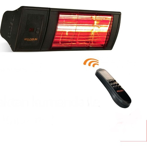 GoldSun 2000 Watt 230-V Halogen Wall Mounted Indoor/Outdoor Patio Heater