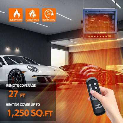 Electric Garage Heater 5 to 10 thousand Watt Hard Wired