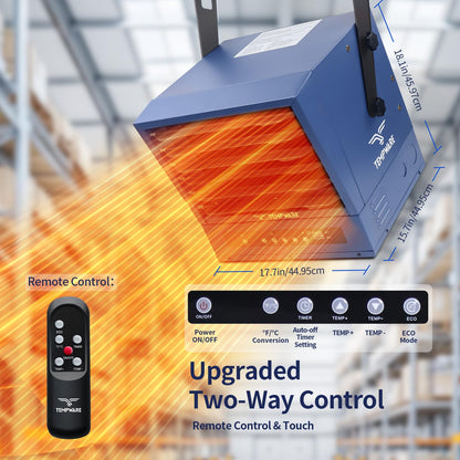 Electric Garage Heater 5 to 10 thousand Watt Hard Wired