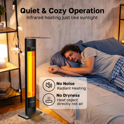 1500W Portable Tower Infrared Heater